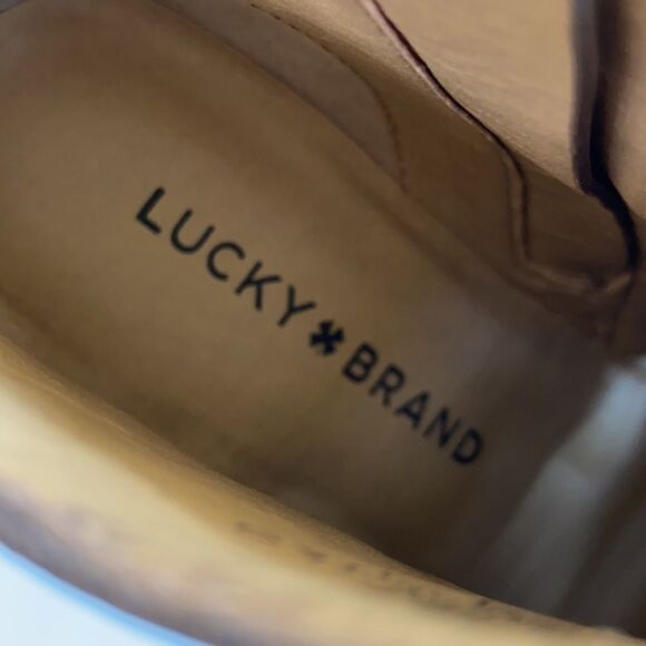 NWOT Lucky Brand leather ankle boots - Picture 5 of 8